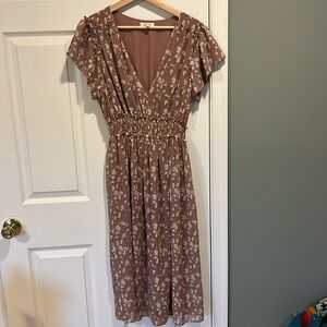 Max studio short sleeve midi dress